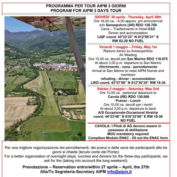 AIPM - invitata/invited at Sansepolcro (AR)  Airfield